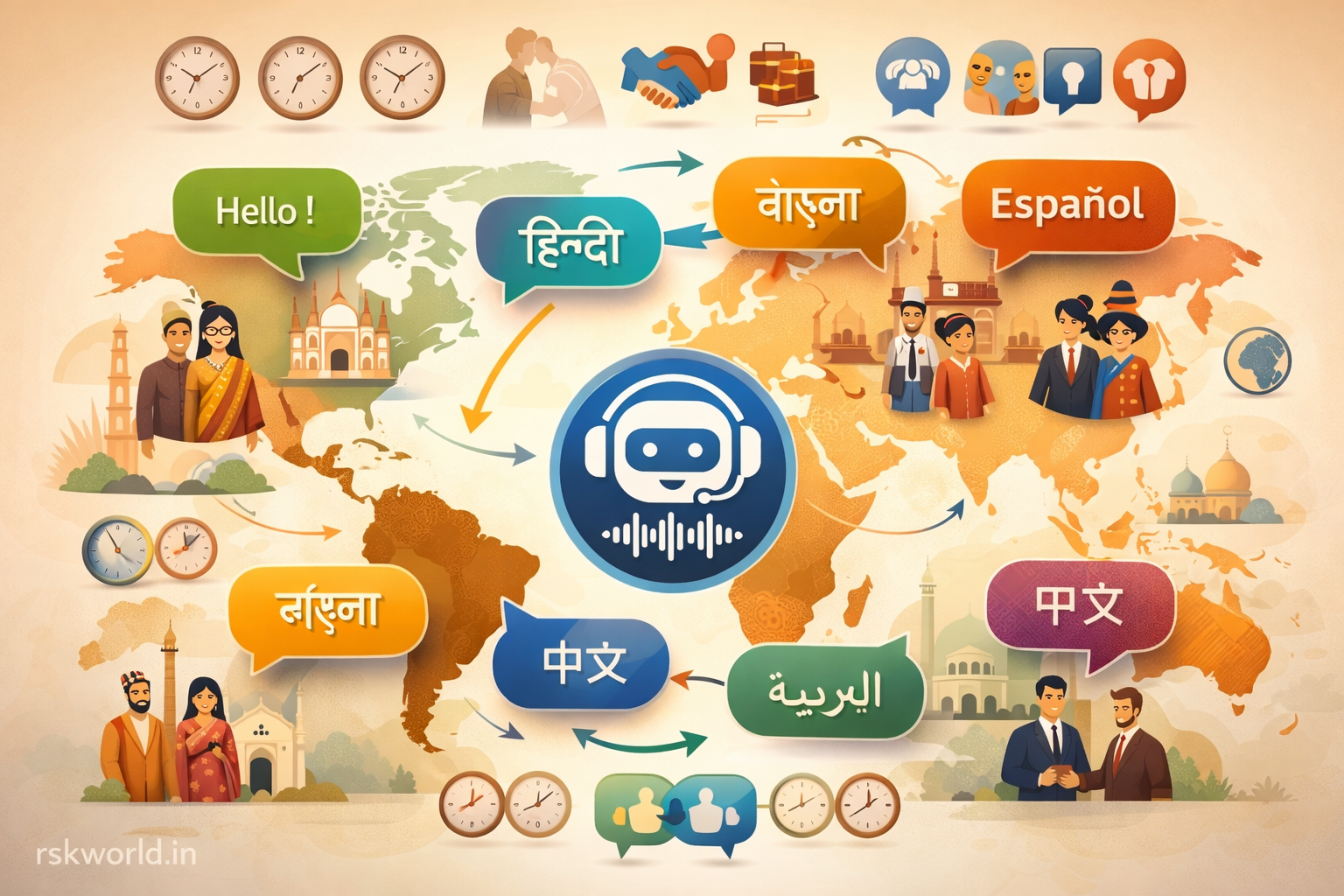 Multi-language Chatbot - rskworld.in