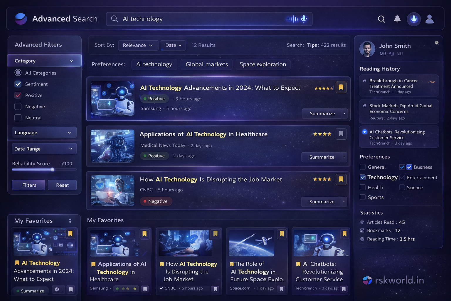 News Summary Bot - rskworld.in