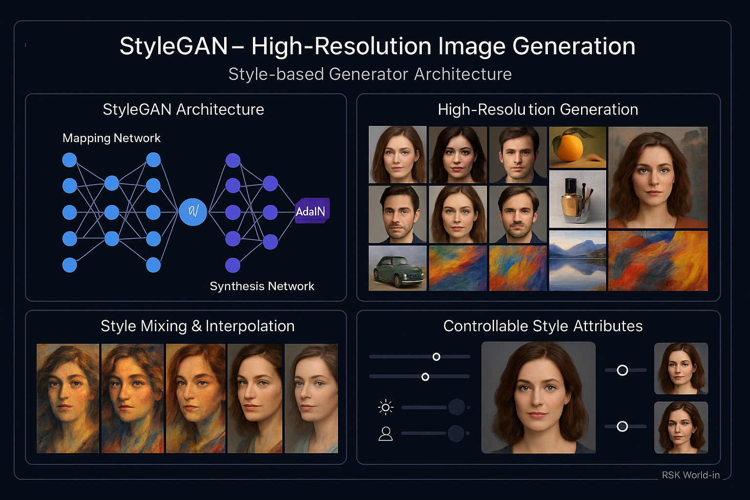 StyleGAN High-Resolution Image Generation - rskworld.in