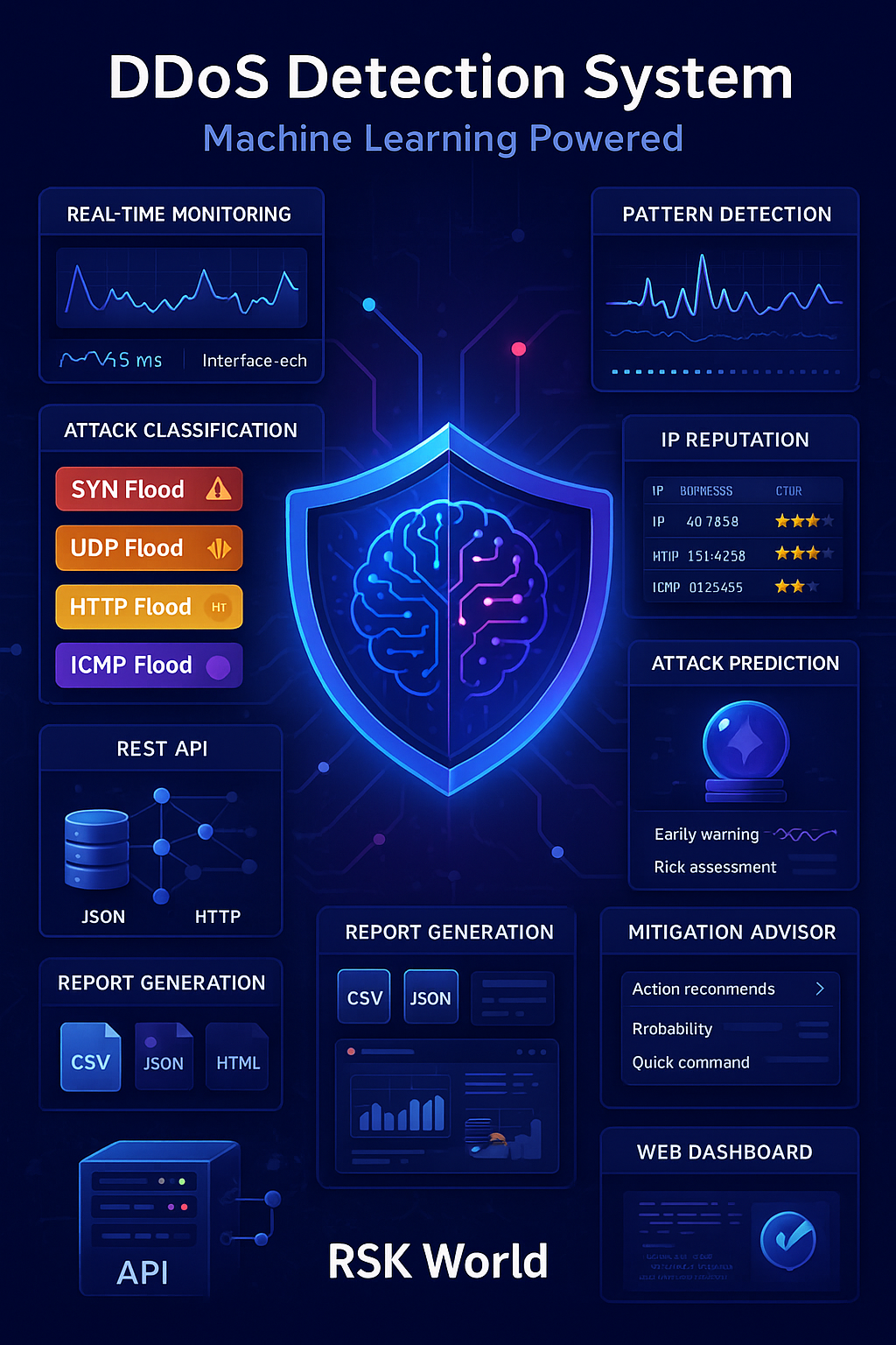 DDoS Attack Detection - rskworld.in
