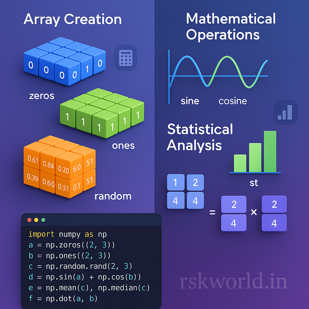 NumPy Numerical Computing - rskworld.in
