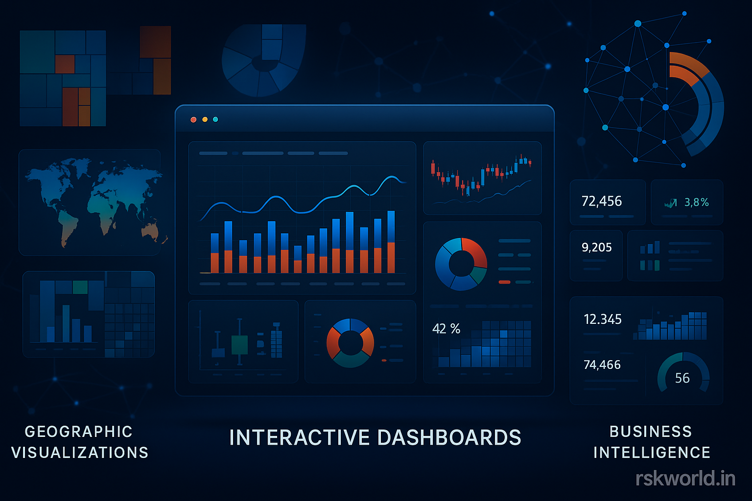 Data Visualization Projects: Interactive Dashboards, Charts & Graphs by RSKWORLD.IN