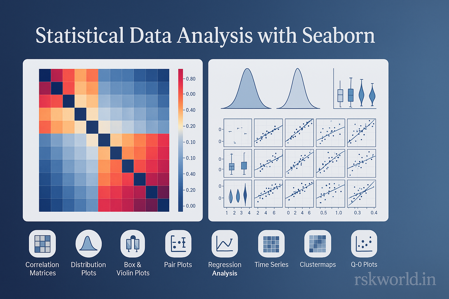 Statistical Data Analysis with Seaborn - rskworld.in