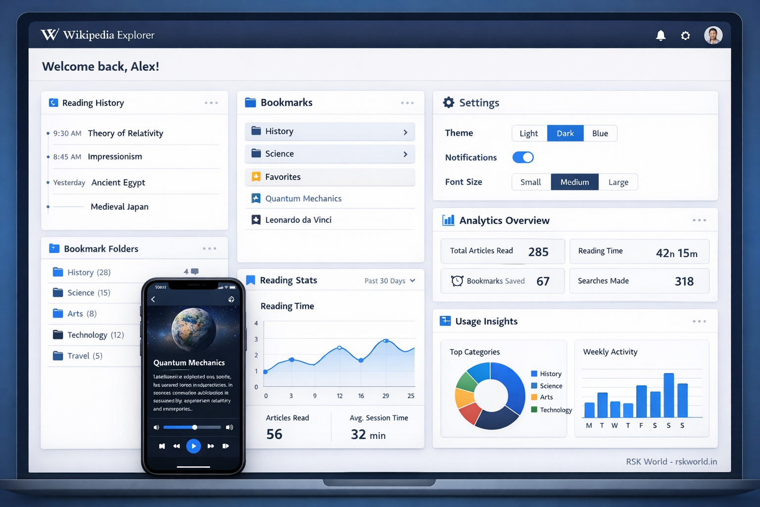 Wikipedia Explorer - rskworld.in