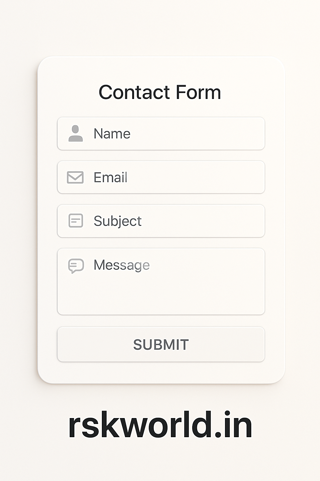Responsive Contact Form - rskworld.in