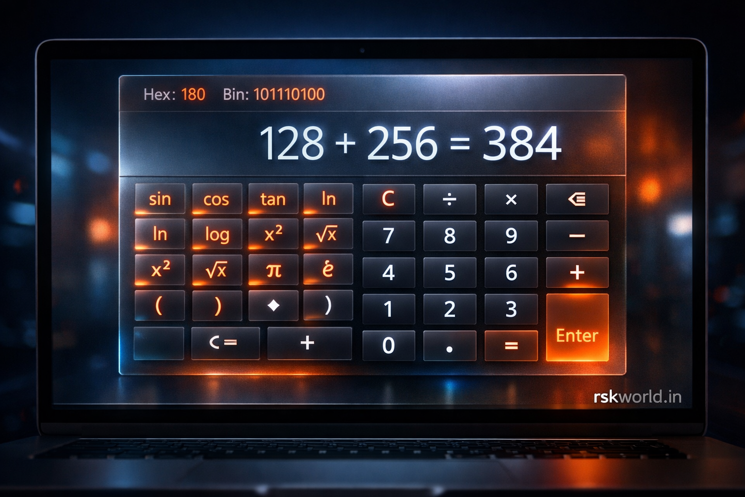 JavaScript Calculator - rskworld.in