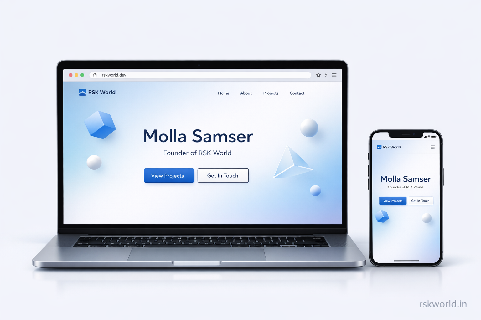 Simple Portfolio - rskworld.in