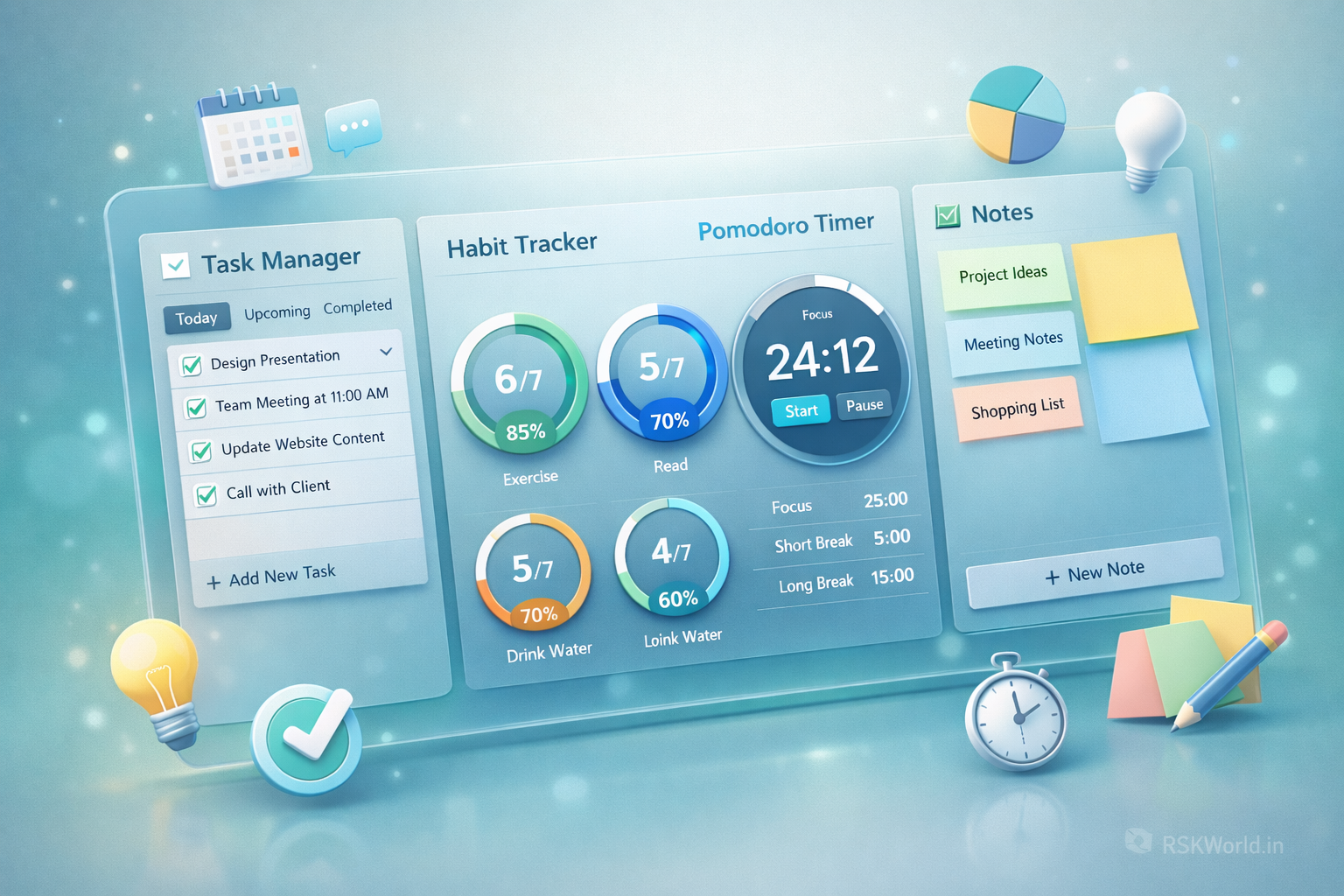 Productivity Apps - Task Management & Productivity Tools by RSKWORLD.IN
