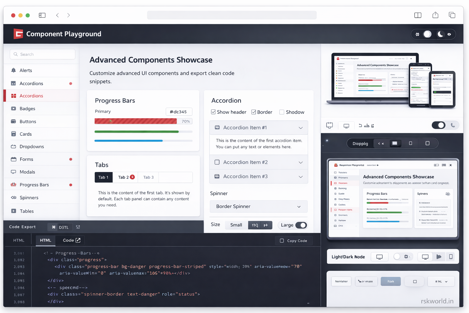 Component Style Guide - rskworld.in