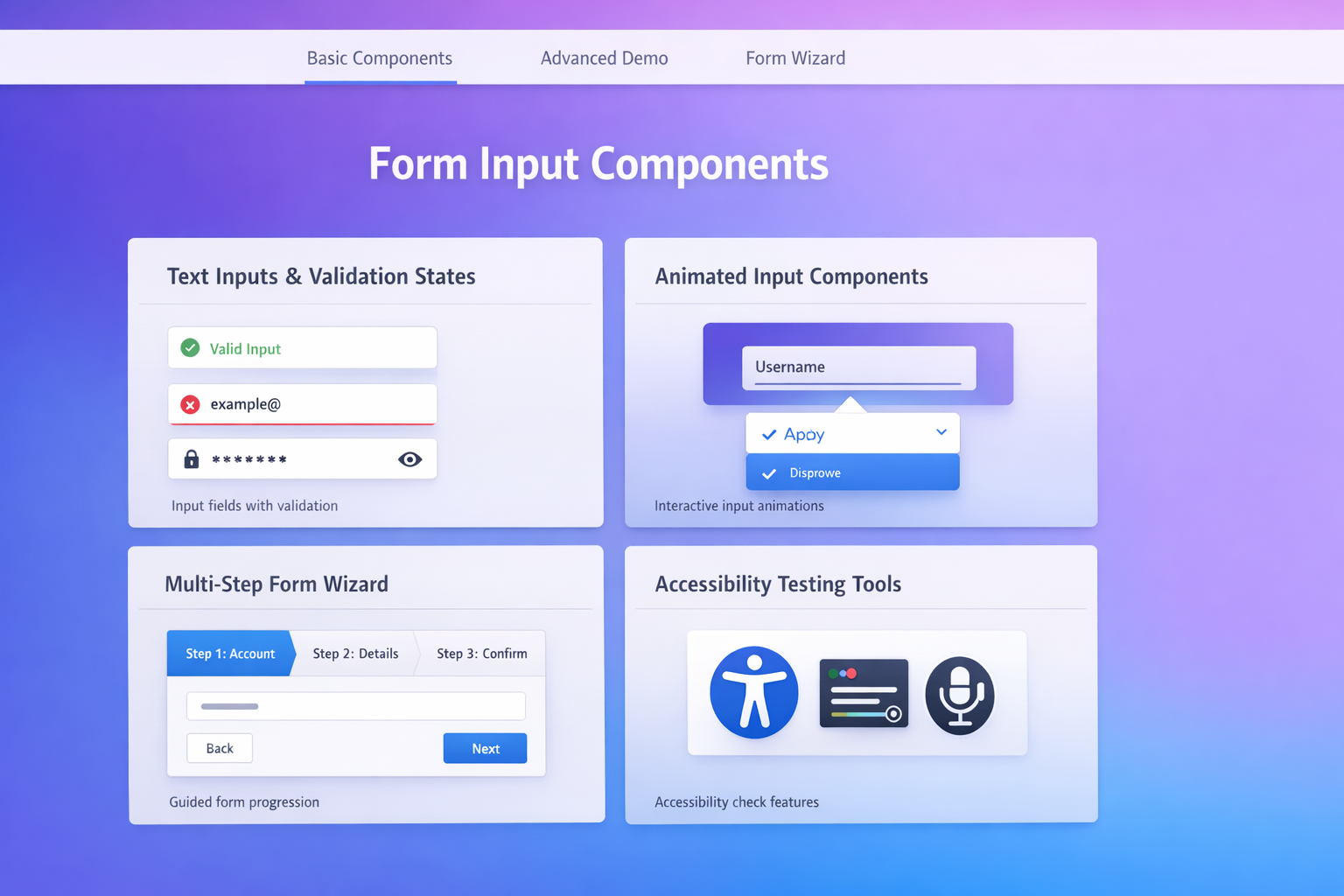 Form Input Components - rskworld.in