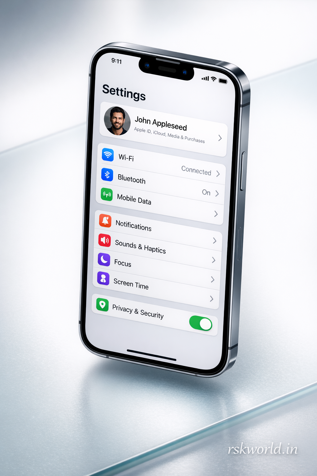 iOS-Style List & Navigation - rskworld.in