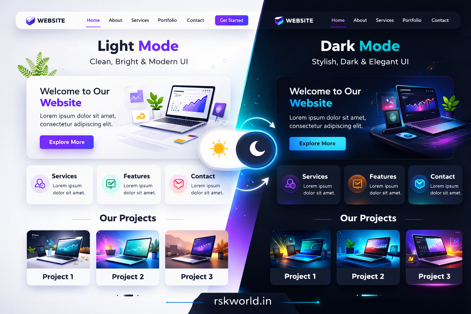 Smooth Scroll Navigation - rskworld.in