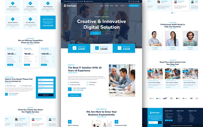 Startup - Professional IT/Startup Template - RSKWORLD.IN