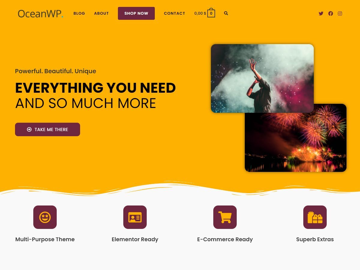 OceanWP - Free Multipurpose WordPress Theme - Free WordPress Business Theme Download